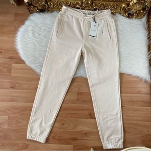 Scotch & Soda Cream Unisex Joggers